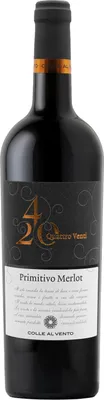 Produktbild von Colle al Vento 4/20 Primitivo Merlot IGP Rotwein | Italien | 13,5 % Vol.