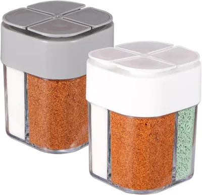 Produktbild von 4 in 1 Gewürzstreuer Camping Gewürzgläser für Grillparty Outdoor