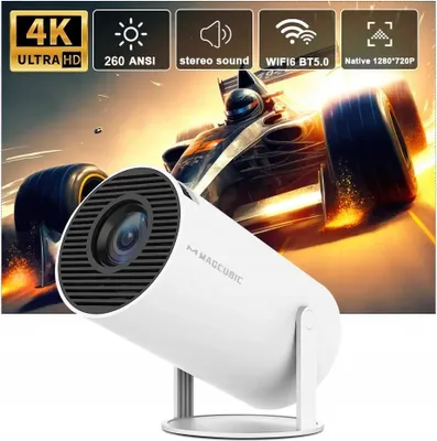 Produktbild von Led Projektor 4K Wifi Smart Tv, Android, Hy300 Pro Max, 280 Ansi Lm Fernbedienung