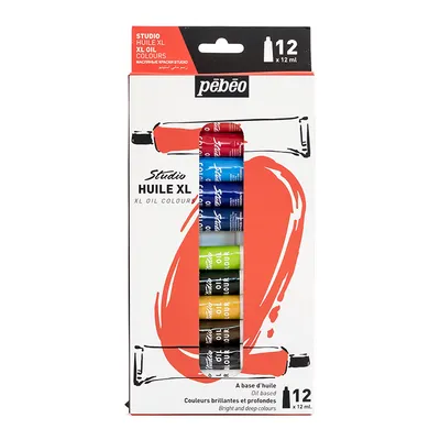 Produktbild von Pebeo Studio XL Ölfarbenset, 12 ml, (12er Pack)