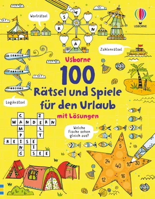 Produktbild von 100 Rätsel und Spiele für den Urlaub