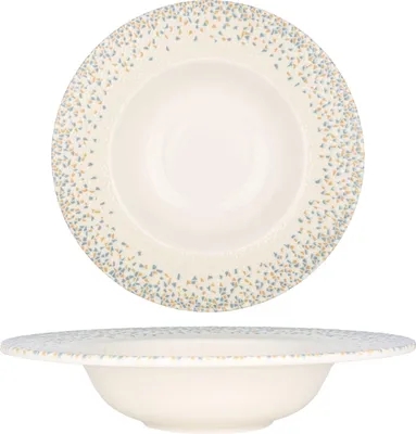 Zdjęcie produktu dla Talerz do makaronu By Bone - Tessera - Porcelana - 25 cm (400cc)