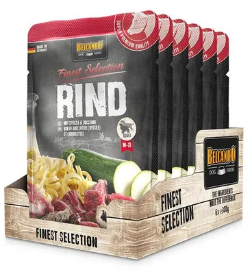 Obrázok produktu pre BELCANDO® Hovädzie mäso so špecľami a cuketou 6x 300g