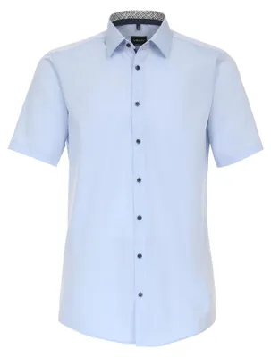 Produktbild von Venti - Modern Fit - Herren Businesshemd Kurzarm (634079400), Größe:38, Farbe:Blau (115)