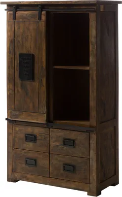 Image de MASSIVMOEBEL24 | Armoire en bois de manguier huilé RAILWAY #413