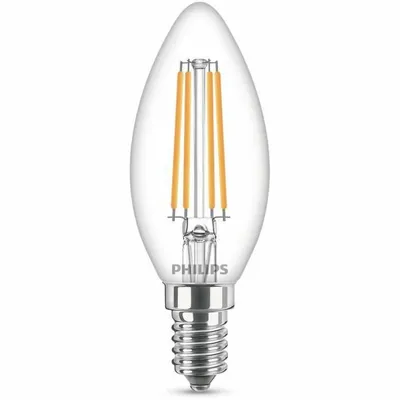 A single LED light bulb against a white background.