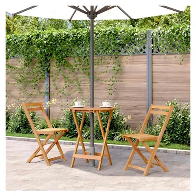 Produktbild von Klappbarer Gartentisch 60x75 cm aus massivem Akazienholz