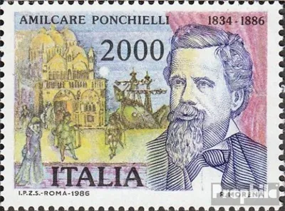 Produktbild von Briefmarken Italien 1986 Mi 1961 (kompl.Ausg.) postfrisch Amilcare Ponchielli