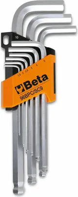 Produktbild von Beta Tools 9tlg Sechskant-Stiftschlüsselsatz 96BPC/SC9 Stahl 000960354