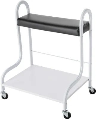 Productafbeelding van Voetbad Trolley - Cosmetica Wagen - Salon Gebruik - Verrijdbaar Met Wielen - 53 x 37 x 66 cm - Zwart