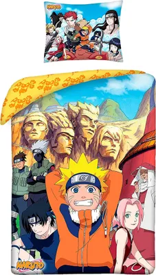 Zdjęcie produktu dla Prześcieradło Naruto Konoha 140×200 cm, 70×90 cm