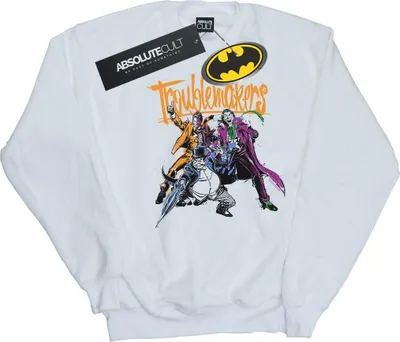 Produktbild von DC Comics - "Troublemakers" Sweatshirt für Herren BI12396 (3XL) (Weiß)