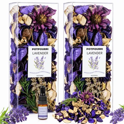 Produktbild von Potpourri Lavendel, 240 g getrocknete Blumen, Duftspender, für die Raumluft