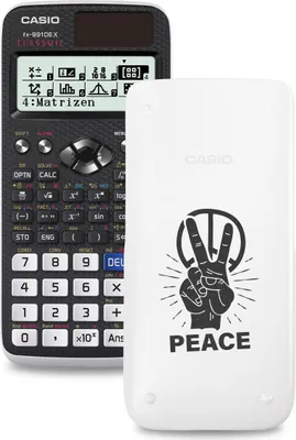 Produktbild von Casio FX-991DE X ClassWiz Schulrechner mit Peace-Bedruckung (Motiv 16)