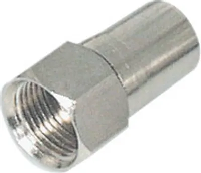 Produktbild von Transmedia F-Stecker, Crimp-Typ; mit festem Crimpring mit O-Ring, für Kabel-Ø: 7,0 mm , FF 7 R