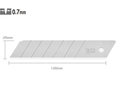 Image de Lames de cutter LB-10 Etui de 10 lames 18 mm
