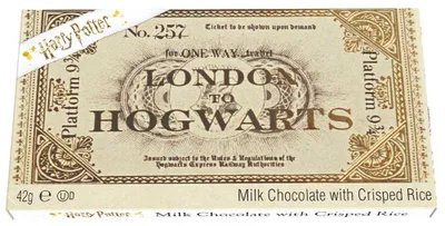 Produktbild von Harry Potter Platform 9 3/4 Ticket Schokolade 42g