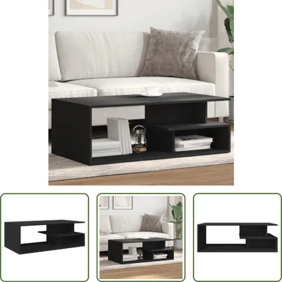 Produktbild von The Living Store Couchtisch Schwarz 102x55x35 cm Holzwerkstoff