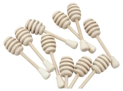 Immagine prodotto di 50x Cucchiaio da miele in legno 10 cm | Cucchiaio da miele d'ape naturale Set