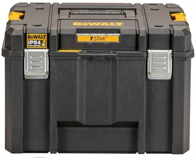 Produktbild von DeWALT DWST83346-1 Tiefe Werkzeugbox T STAK VI, TSTAK™ Sytem, 440 x 330 x 300 mm, IP54, 44 l, bis 30 kg