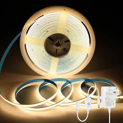 Imagen del producto de Tira de LED COB de 24V, luz cálida, regulable, 10 metros