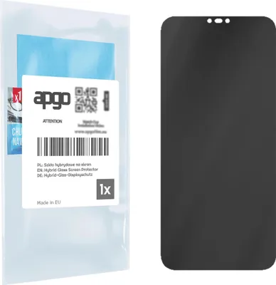 Produktbild von apgo Displayschutzglas Anti-Spähen Schutzglas für Huawei P20 lite - Blickschutzglas Bildschirmschutz, 7H Hybrid Schutzglas mit Keramikbeschichtung [Matt, Full Glue, Anti-Spy]