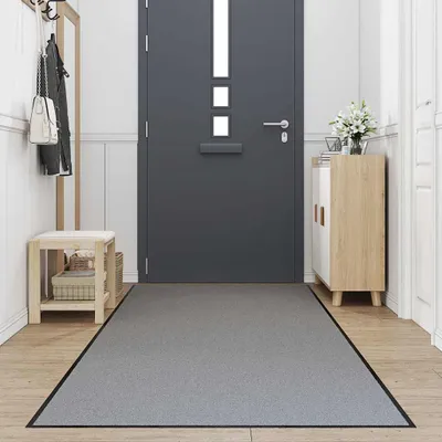 Image de vidaXL Paillasson Gris 115x400 cm