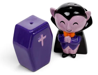 Obrázek produktu pro Sada keramických solniček a peprniček "Dracula" a "Sarg"