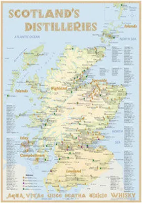 Obrázek produktu pro Skotské palírny whisky - plakát 70x100cm Standard Edition