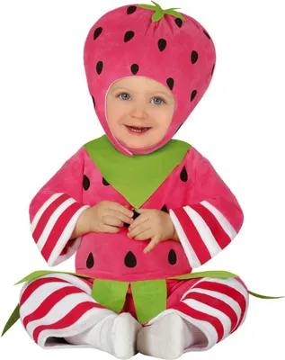 Produktbild von Baby Erdbeere - Kostüm für Kinder Größe 74-92, Größe:74/80