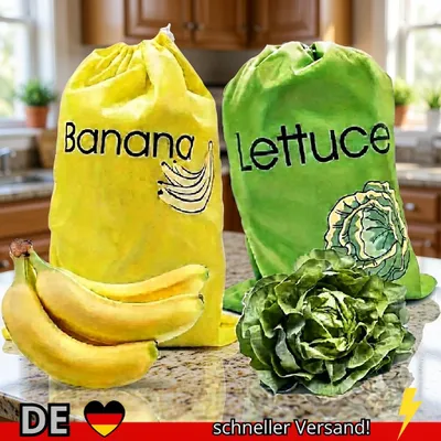 Produktbild von Bananen Aufbewahrungstasche Gemüse Frischhaltebeutel