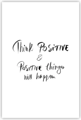 Produktbild von Poster - Poster ohne Rahmen - Motto Gedanke positiv - 61x91,5 cm - Wand Bild - Wanddeko - Wandbilder - Kunstposter - Wandposter - Bilder - Kunstdruck - Wanddekoration - Wandbild - P2XPA61x91-4162