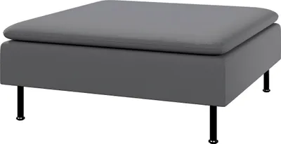 Produktbild von Dekoria Bezug für Söderhamn Fußhocker, grau, 93 x 93 x 40