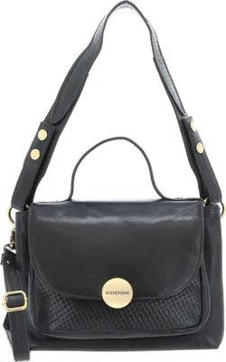 Produktbild von CHIEMSEE Leder Schultertasche Umhängetasche Brisbane Shoulderbag Black schwarz