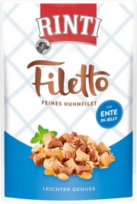 Produktbild von Rinti Fillet Jelly Huhn & Ente 100g