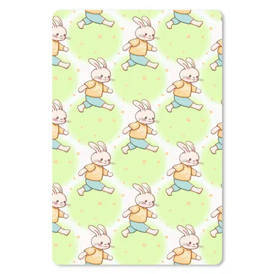 Produktbild von MuchoWow® Mauspad Mousepad Kaninchen - Muster - Kinder - Cartoon 18x27 cm - Mousepads - Maus Mat - Pad - Mausunterlage