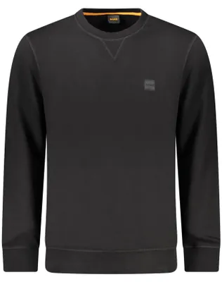 Produktbild von Elegantes Schwarzes Langarm-Sweatshirt für Herren mit Logo-Stickerei
