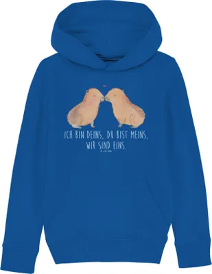 Produktbild von Mr. & Mrs. Panda Kinderpulli Capybara Liebe 5-6 Jahre (110/116) - Royal Blue - Geschenk, Sweatshirt, Hoodie, Sweater, Liebesspruch, Paar, Kinderbekleidung, Geschenkidee