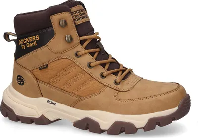A single brown Dockers men's boot is shown against a white background.