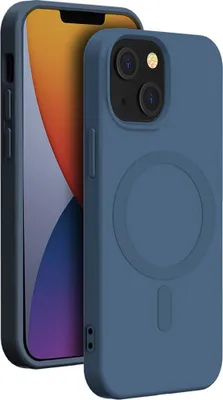 Zdjęcie produktu dla BigBen Connected, silikonowe etui do Apple iPhone 14 Plus kompatybilne z MagSafe, niebieskie