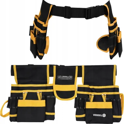Produktbild von VOREL 78752 Werkzeuggürtel mit 2 Schwenktaschen
