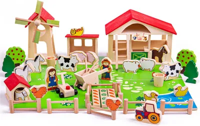 Image de Bigjigs Toys Big Wooden Farm