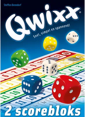 Produktbild von White Goblin Games Qwixx Bloks, Wertungsblatt, Mehrfarbig