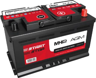 Produktbild von MHPower CBA80-12 Autobatterie AGM 12V 80Ah 820A Start-Stop