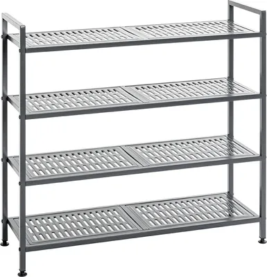 Produktbild von Schuhregal >55815< in anthrazit, Metall - 73x72x25cm (BxHxT)