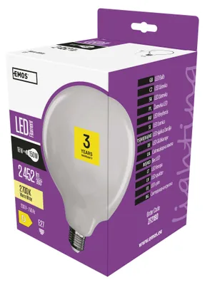 LED Lampe Filament Globe / E27 / 18 W (150 W) / 2 452 lm / Warmweiß