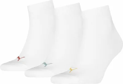 Produktbild von Puma Quarter Plain Socken 3 Paare Weiß EU 43-46 Mann Weiß EU 43-46
