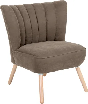 Produktbild von Sessel Kadisha Bezug Velourstoff Buche natur / sahara 21130