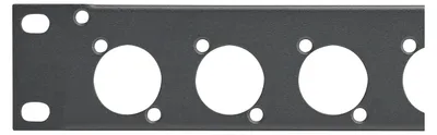 Zdjęcie produktu dla Adam Hall 19" Parts 872213 - 19" panel U-rack 1 U na 12 gniazd XLR