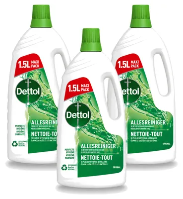 Produktbild von 3 x Dettol Original Allesreiniger - 1,5 l - Vorteilspackung - 3 Stücke
